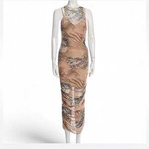 I.AM.GIA Brown and Black Maxi Dress